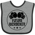 thumbnail image 3 of Inktastic Kickboxing Future Kickboxer Boys or Girls Baby Bib, 3 of 4