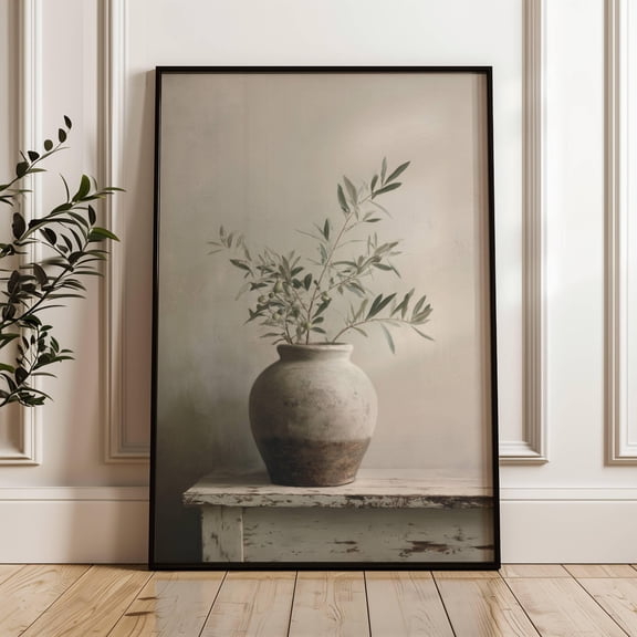 Vintage Olive Tree | Vintage Botanical Art | Vintage Cottagecore | Linving Room Decor | Muted Toned Art UNFRAMED Poster, Wall Art for Decor, Present, 8x12