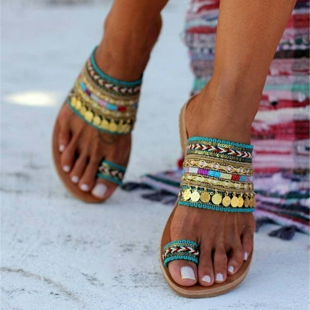 Sandalias artesanales para mujer, chanclas, estilo griego