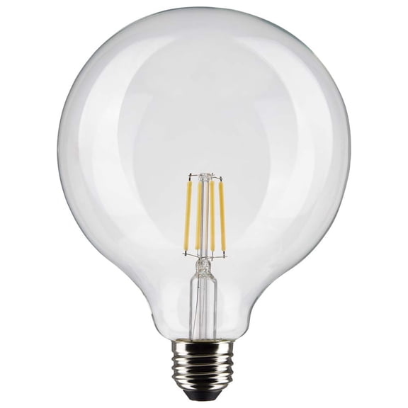 Satco 6w G40 Globe Filament LED 3000K Medium Base Dimmable - 60w equiv