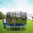 thumbnail image 4 of Topbuy 8 FT Recreational Trampoline Combo Bounce Jump Bed with Safety Enclosure Net, 4 of 4