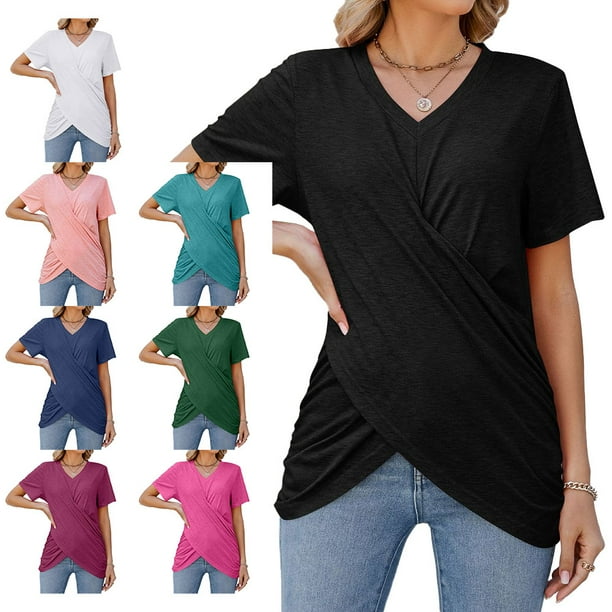 Blusas de moda con escote al frente hotsell