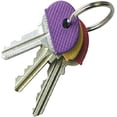 thumbnail image 2 of DIY Hardware Pack of 10 x Orange Key Cap Covers - Perfect for School Lockers, Guest Houses, Luggage Tags, etc, 2 of 2