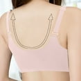 thumbnail image 3 of cfhntfmh Bras for Women Wireless Cute Seamless Front Closure Buttons Bras Convenient Adjustable Strap Plus Size Bras, 3 of 7