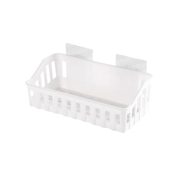 WHAMVOX 1Pack Bathroom Shelf Small Bathroom Wall Shelf Floating Shelf for Bathroom Household Users Toilet Roll Basket