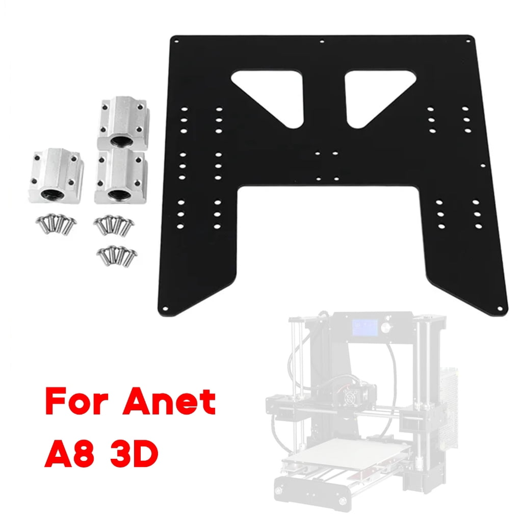 Zeiwohndc Y Axis Hot Bed Support Plate Kit, 3D Parts Heater Bed of