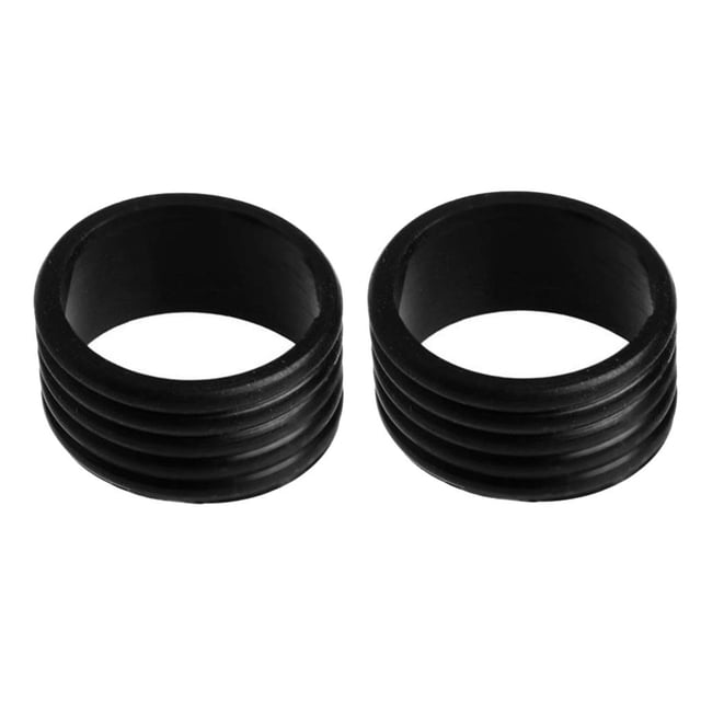 Paquete de 2 envoltorios sellados para raquetas de tenis Squash Sunnimix 2,5 cm Negro