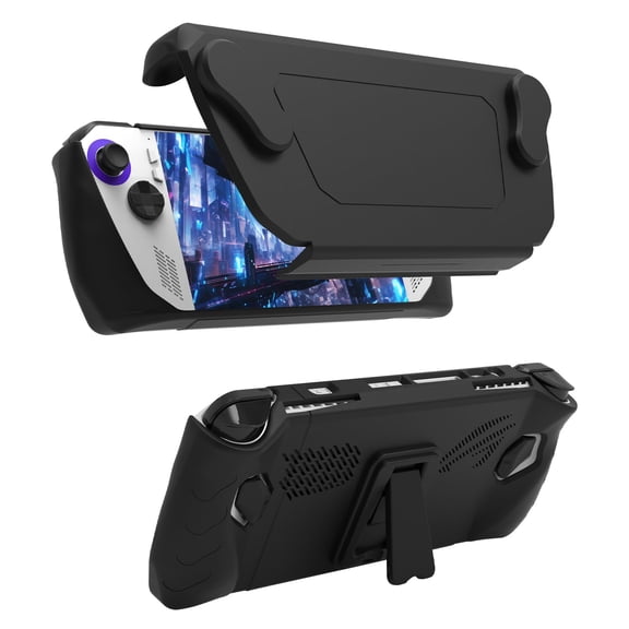 Full Case for ASUS Rog Ally 2023, Protective Handheld Case Skin with Detachable Front Shell Cover and Kickstand for Rog Ally