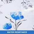 thumbnail image 4 of Floral Tablecloth 60x60 Inch Round, Flower Decoration Table Cloth for Spring Summer, Waterproof Fabric Wrinkle Free Table Cover for Kitchen, Dining Room, Party, Picnic, Camping, Blue, 4 of 6