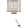 thumbnail image 2 of Arts & Crafts Square Cabinet Knob, Satin Nickel by Stone Harbor Hardware, 2 of 4