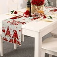 thumbnail image 5 of Valentines Day Wedding Red Valentine's Day Table Flag Home Decor Waterproof Tablecloth Wedding Party Doilies, Kitchen Dining Anniversary Wedding Table Decor, Home Party Decoration 13x72 Inch, 5 of 5