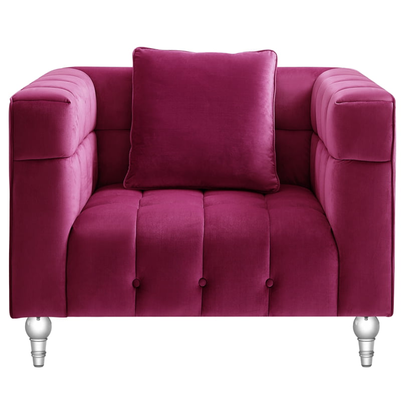 Poshliving Adalyn Club Chair Pink, Adalyn Home Leather Sofa Reviews