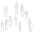 thumbnail image 4 of White Plastic Mini People Models for Decoration Great for Landscape and Sand Table Scenes 50 Pieces, 4 of 11