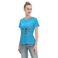 thumbnail image 4 of T-Shirt Basique à Manches Courtes pour Femmes une Pièce, 4 of 6