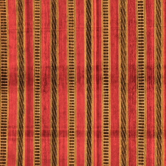 Ahgly Company Indoor Square Oriental Orange Modern Area Rugs, 5' Square