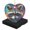 AX0154, variant on Funny Christmas Ornament,Abstract Vector Illustration Of Yorkshire Terrier Dog Face,Xmas Heart-Shaped Ceramic Pendant