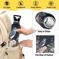 thumbnail image 4 of Kids Insulated Stainless Steel Sports Water Bottle 600ml (20oz) Watercolor Vintage Blue Bird, 4 of 6