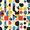 Blue Geometric, variant on Yayeee Faucet Mat for Kitchen Sink 14.7" Diatomite Long Splash Guard Pad, Red Geometric