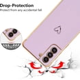 thumbnail image 3 of for Samsung Galaxy S21 Plus 5G Case,Cute Plating Edge Love Hearts Pattern with Camera Lens Protection Phone Cover for Girls Women,Purple, 3 of 14