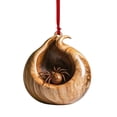 thumbnail image 2 of Adornos Rústicos Colgantes Adorno Navidad Patrón 2D Acrílico para Decoraciones Árboles, 2 of 9