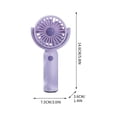 thumbnail image 2 of 180° Adjustable Portable Handheld Mini Fan, 3 Speed Wind Settings, Removable & Washable Mesh Guard, USB Powered Personal Cooling Fan, for Travel, Office, Dorm & Outdoor Daily Use, 6*3*1in, D, 2 of 7