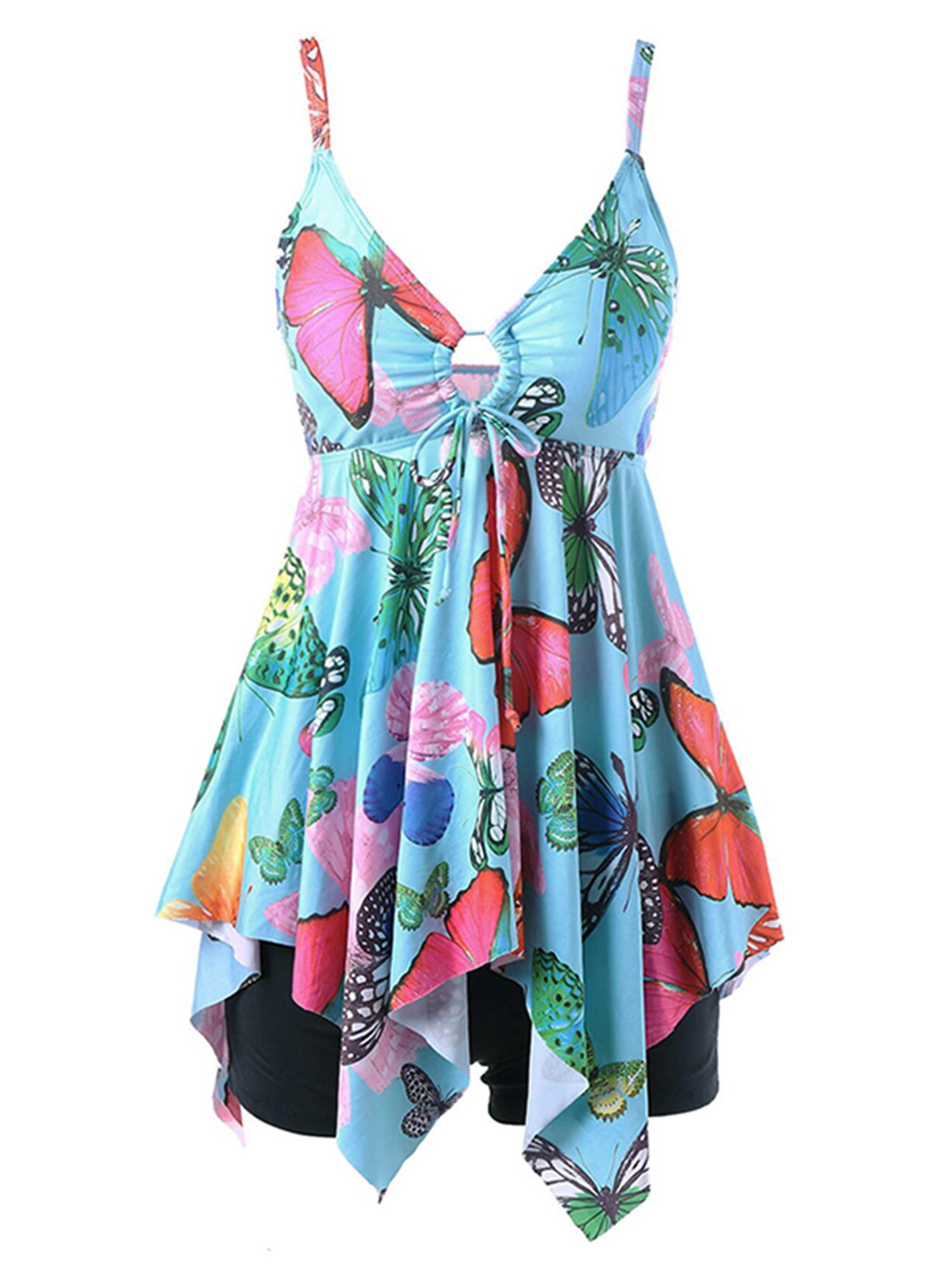 Two Pieces Swimwear Tankini Plus Size Bathing Suit