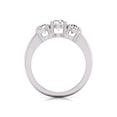 thumbnail image 3 of TimeLe$$ Classics 1.50 Carat TW Lab Grown Diamond Three Stone Engagement Ring in 14K White Gold (Ring Size 5.5), 3 of 6