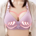 thumbnail image 2 of Eashery Lingerie for Womens Underwire Bra Full Coverage Comfy Womens Bra Purple 42, 2 of 4