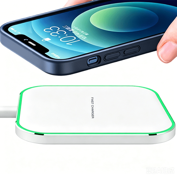 Magnetic Charger Compatible for iPhone,15W Wireless Charging Pad Compatible with iPhone 17,16 15 14 Pro Max Plus 13 12 Pro Max & AirPods 4 3 2 Pro,White