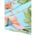 thumbnail image 5 of Allegra K Pantalones cortos de verano de playa con cintura alta con lazo elástico estampado para mujer Azul-Floral XL, 5 of 5