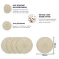 thumbnail image 2 of Tapis de table Rond Tissé Lavable, 2 of 6