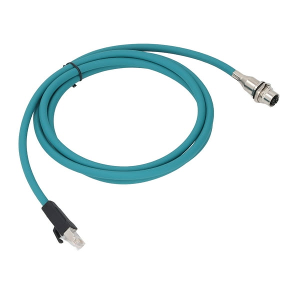 M12 8 Pin X Code To RJ45 Cable, Double Layer Shielding Industrial Ethernet Cable for Equipment
