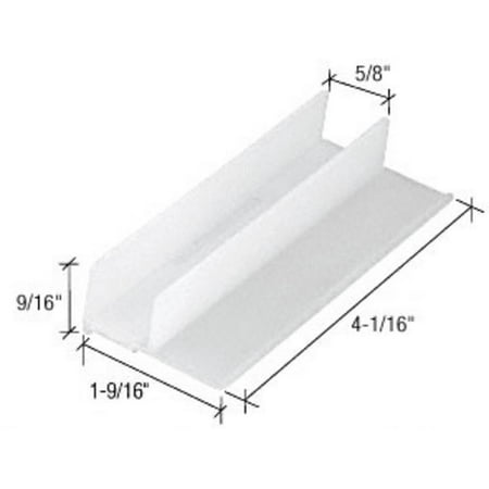 Crl 1 9 16 Wide Sliding Shower Door Bottom Guide Walmart Com