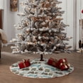 thumbnail image 5 of Kdxio Transport Train Print Christmas Tree Skirt Christmas Xmas Tree Skirts Mat for New Year Holiday Christmas Party Decorations-36", 5 of 7