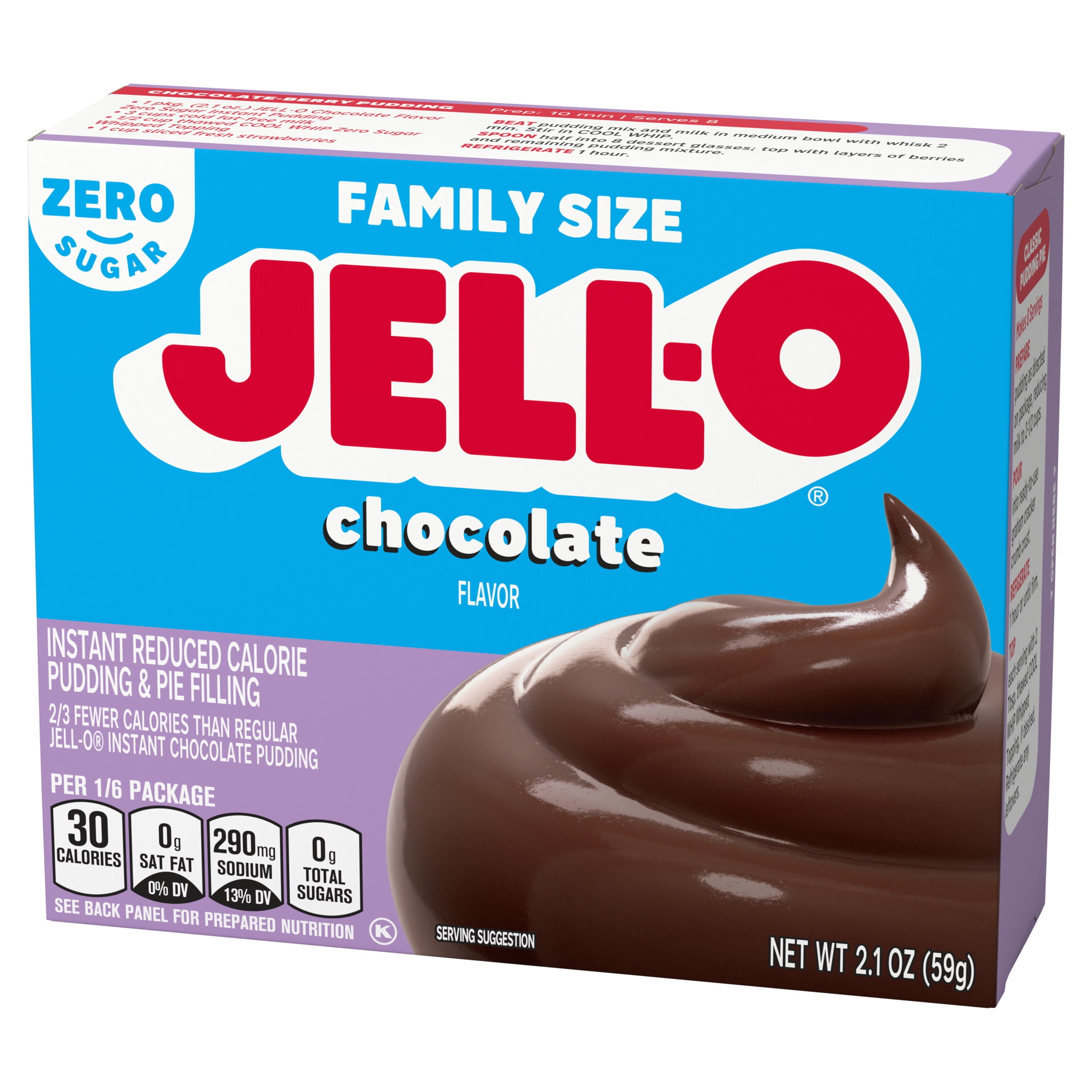 Jello Chocolate Pudding Nutrition Label