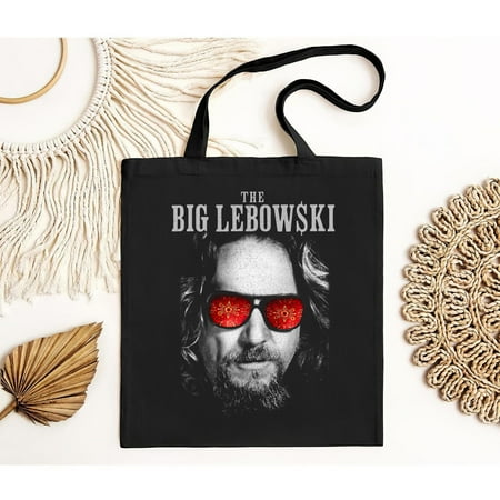 vintage The Big Lebowski Lebowski Classic Black Adult Tote Bag-TH10952