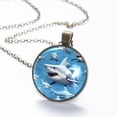 thumbnail image 6 of Shark Necklace Personalized Custom Photo Round Pendant Adjustable Stainless Steel Necklaces with Gift Box for Men Women Mothers Valentine's Jewelry Gift, 6 of 6