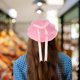 thumbnail image 5 of WHAMVOX Boina Rosa De Mujer En Con Delicado Ideal Para Trabajo Y, 5 of 6