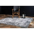 thumbnail image 2 of Unique Loom Sofia Collection Traditional Vintage Dark Gray Square Rug (6 0 x 6 0), 2 of 5