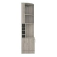 thumbnail image 5 of DEPOT E-SHOP Egina Corner Bar Cabinet, Cup Rack, Two External Shelves - Light Grey, For Office, 5 of 5