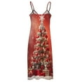 thumbnail image 5 of Christmas Snowmen Sleeveless Dress Woman Fashion Long Dresses Women's Summer Suit Dress Summer 2025 Women, 5 of 7