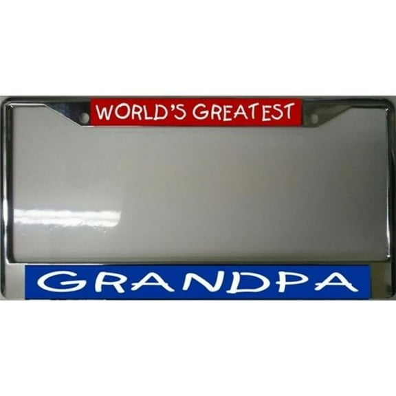 212 Main LPO1630 Worlds Greatest Grandpa Photo License Plate Frame, Free Screw Caps
