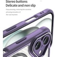 thumbnail image 5 of Case for iPhone 16,Full-Body Rugged Carbon Fibre Protective Clear Back Hybrid Magnetic with Wireless Charge Shockproof Protector Phone Case for iPhone 16,6.1 inch 2024 (Purple), 5 of 17