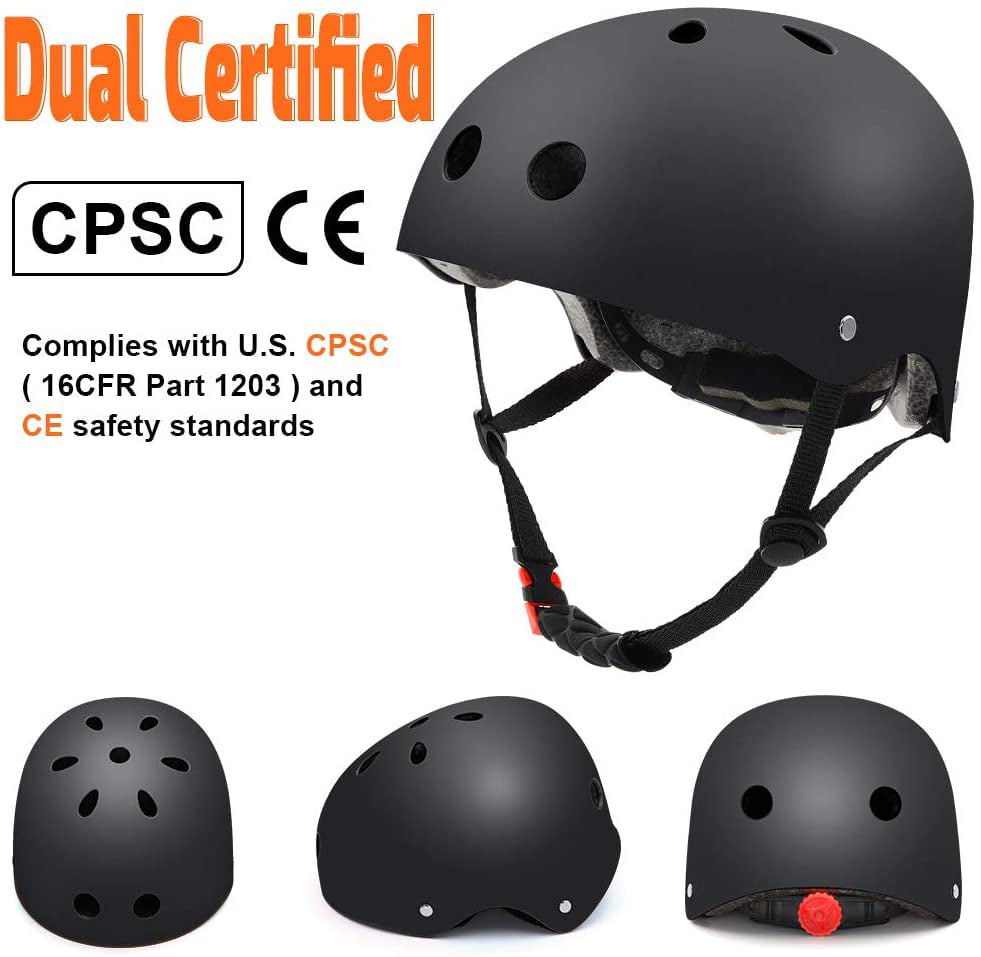 Adult Bike Skate Skateboard Bike Helmet Dual Certified for Kids,Youth Roller Skate Inline Skating Rollerblading Scooter Helmet 