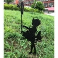 thumbnail image 1 of Metal Patio Decoración Niñas Estacas de jardín Planta de césped Mariposa Captura Flor Chica Escoba Chica Hervidor Flor Decoración Style4 shamjiam Estacas de jardín, 1 of 8