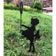thumbnail image 3 of Estaca de jardín con silueta de hada de varios estilos de hierro, decoración para atrapar mariposas Style4, 3 of 9