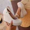 thumbnail image 6 of YLYL Women's Pumps Pointed Toe Chunky Block Heel Trendy Office Work Business Wedding Prom Dress Shoes, 6 of 9