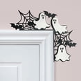 thumbnail image 2 of Decoraciones para puertas de Halloween, 1 pieza de madera con forma de calabaza, fantasma, bruja, letrero para esquinas de puertas de Halloween, adorno para el hogar, la oficina, festival, decoración, 2 of 7