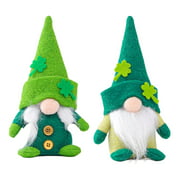 2 Pieces Valentine St. Patrick's Day Gnome Leprechaun Swedish Gnome Ornaments Style1
