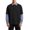 Black, variant on TOUMENY Men's Plaid Shirts Casual Button Down Long Sleeve Oversized Tops Lightweight Fashion Solid Lapel Collar Pullover Tee Black XXXXXL